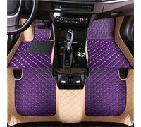 Tapis De Voiture Plancher pour Lincoln pour MKX 2012 2013 2014 2015 2016 2017 2018 Tapis Sol Voitures Tous Temps Imperméable Ensemble Complet(Purple and Beige)