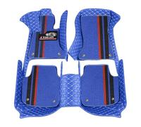 Tapis de Voiture pour BMW X1 2023-present U11 sDrive16i 18i 20i 23i | Ensemble Complet 3D Imperméable Simili-Cuir Résistant Aux Rayures Et Aux Taches Antidérapant Bleu Uni