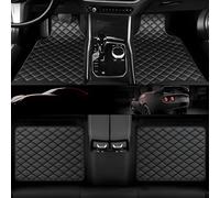 Tapis de Voiture pour Ford Mustang Mach-E 2025-2020, Cuir Tapis de Sol Voiture Tous Temps pour Voiture Protection Imperméable et Antidérapant - Accessoire Voiture Interieur,Black-A