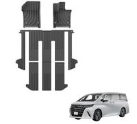Tapis de Voiture pour Toyota Alphard 40 Series 2024 RHD, Tapis de Sol en Caoutchouc TPE Toutes Saisones Écologique Antidérapant Accessoires