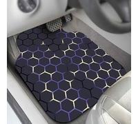 Tapis de Voiture Set pour Citroen C3 III/3 2016-2020, 4 pièces Haute Qualité Boue de diatomées Tapis Antidérapant,Robuste, Imperméable, Facile à Nettoyer,Purple