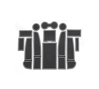 Tapis De Voiture Style Décoration Tapis Anti-dérapant Porte Fente Tapis Tasse Tampons en Caoutchouc pour Tesla pour Modèle 3 2021 Tapis De Tableau De Bord (Color : Blanc)