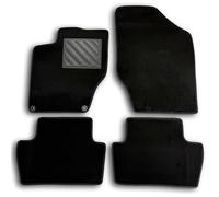 Tapis de Voiture sur Mesure Citroen C4 II / DS4 (2010-2020), avec seuils de Porte en Caoutchouc renforcé et Boutons de Fixation