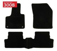 Tapis de voiture sur mesure pour Peugeot 3008 - DBS - 3 pièces - Antidérapant - Moquette Classic