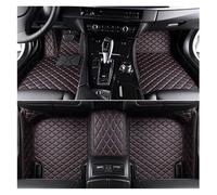 Tapis de Voiture Tapis De Sol De Voiture À Couverture Complète 3D Personnalisés pour VW pour Atlas 7 Sièges 2021 2022 2023 Ensemble De Tapis De Sol Intérieurs(Noir Rouge)