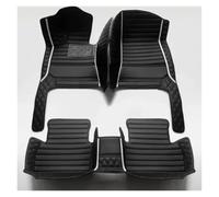 Tapis De Voiture Tapis De Sol De Voiture en Cuir Artificiel, Couverture Complète, Accessoires D'intérieur De Voiture pour Mazda CX-5 2017 - 2023 Moquette Voiture(Black White)