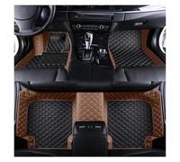 Tapis De Voiture Tapis De Sol De Voiture en Cuir pour Lexus is 2008 2009 2010 2011 2012, Accessoires D'intérieur Imperméables Tapis De Sol Auto(Black Brown)