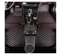 Tapis De Voiture Tapis De Sol De Voiture pour BMW Série 5 E60 2004 - 2010, Couverture Complète en Cuir, Revêtement De Sol De Luxe Tapis De Sol Voiture(Noir Rouge)