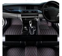 Tapis De Voiture Tapis De Sol en Cuir De Luxe pour Jade FR4 FR5 2013~2020 Ensemble Tapis Tapis Auto Repose-Pieds Pièces Intérieures Antidérapant Tapis(RHD Black Red)