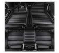 Tapis de Voiture Tapis De Sol Voiture en Cuir À Rayures Personnalisées 5D pour BMW pour X5 pour E53 1999-2006 Accessoires Intérieurs Tapis Voiture(Tout Noir)