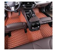 Tapis De Voiture Tapis De Sol Voiture en Cuir Artificiel pour Hyundai pour Genesis pour Coupe 2009-2016 Détails Intérieurs Accessoires Moquette Voiture(Brun)