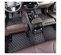 Tapis De Voiture Tapis De Sol Voiture en Cuir Artificiel pour Hyundai pour Genesis pour Coupe 2009-2016 Détails Intérieurs Accessoires Moquette Voiture(Black White)