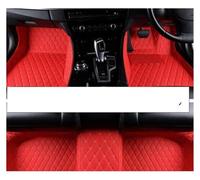 Tapis de Voiture Tapis De Sol Voiture pour Nissan pour Versa pour Note 2014~2016 pour E12 Coussinets Anti-salissures Ensemble Complet Rubber Heel Pad(RHD Red)
