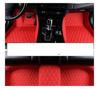 Tapis de Voiture Tapis De Sol Voiture pour Nissan pour Versa pour Note 2014~2016 pour E12 Coussinets Anti-salissures Ensemble Complet Rubber Heel Pad(LHD Red)