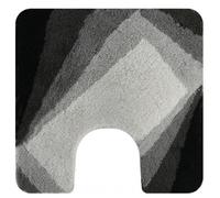 Tapis de WC - Acrylique - Antidérapant - Kali - 55x55cm - Noir et Gris SPIRELLA
