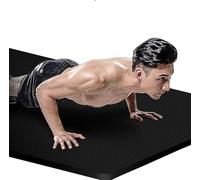Tapis De Yoga 200cm*90cm 15mm Allongé Et Épaissi Tapis De Yoga Spécial Femmes Et Hommes Fitness Exercices De Fitness Sains Tapis De Fitness Sains, Black, 200cm*90cm 15MM