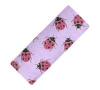 Tapis de yoga à paillettes violettes imprimées de 1 mm d'épaisseur pour exercice antidérapant, avec sacs tapete para ejercicio 180,3 x 66 cm