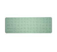 Tapis De Yoga Antidérapant De 5 Mm D'épaisseur Avec Motifs De Postures De Yoga Imprimés For Pilates, 183 X 60 X 5 Cm, Idéal For L'exercice, La Gym, Le Fitness Et L'entraînement. Grand Format(Green)