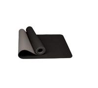 Tapis de yoga antidérapant double face avec sangle for femme et homme, idéal for le, Pilates l'exercice(Black grey3pc)