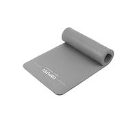 Tapis de Yoga Antidérapant NBR - 1,5 cm d'épaisseur - Tapis de Gym idéal pour Pilates et Fitness - Tapis de Sport - qui protège les articulations - tapis gymnastique pour débutants et avancés (Gris)
