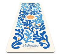 Tapis de yoga antidérapant seashell en pu-caoutchouc naturel