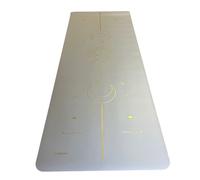 Tapis de yoga antidérapant star soleil taupe gold