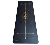 Tapis de yoga antidérapant star totem noir or