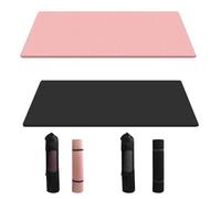 Tapis de yoga antidérapant - Tapis d'entraînement de 15 mm d'épaisseur avec sac de rangement - Accessoires de fitness à la maison pour entraînement d'étirement de Pilates - Pour homme et femme