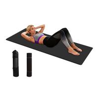 Tapis de Yoga Antidérapants | Tapis d Entraînement Antidérapant 15mm avec Sac de Rangement, Épais et Léger avec Sangle de Transport,pour Femmes Hommes Pilates Étirements Entraînement Intérieur