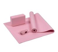 Tapis de yoga avec brique et sangle Myga Rose TU