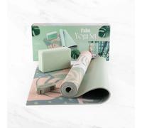 Tapis de yoga avec brique et sangle Myga Vert TU