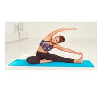 Tapis de yoga BICOLOR, 4 mm, pétrole/anthracite