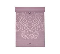 Tapis de Yoga Conçu par Yoga Studio Adhérent | Oeko-Tex Résistant aux Déchirures Antidérapant | Tapis d'Entraînement Exercice Gym Fitness Mandala Yoga et Pilates | 183 cm x 61 cm x 6 mm (Lotus Rose