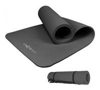 Tapis de yoga, de gym, d'exercices 180 x 60 x 1 cm + sangle de transport - Gris - Vivezen