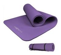 Tapis de yoga Vivezen - 180 x 60 x 1 cm - Violet - NBR - Antidérapant - Sangle de transport