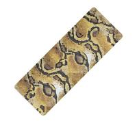 Tapis de yoga de voyage antidérapant avec texture peau de python marron jaune 1 mm d'épaisseur pour la maison avec housse de sac de yoga tapete para ejercicio 180,3 x 66 cm