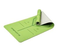 Tapis de Yoga DF SPORTS antidérapant 183x61x0.6cm avec housse - Modèle Nirvana - Vert