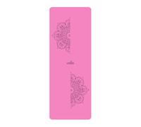 Tapis de yoga en caoutchouc naturel avec surface en cuir PU antidérapant double face(Cutepowder)