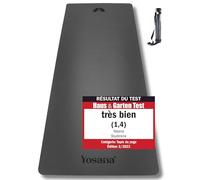 Tapis de yoga en caoutchouc naturel | extrêmement antidérapant avec surface ULTRA GRIP | extra large 68 cm | 183x68 cm | 4 mm fin | sangle incluse