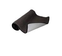 Tapis de yoga en laine vierge - Dimensions : 75 x 200 cm (marron foncé côtelé)