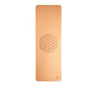 Tapis de yoga en liège avec fleur de vie