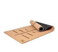 Tapis de yoga en liège de luxe - Antidérapant, doux, résistant à la transpiration. Épais, plus long et plus large pour plus de confort et de soutien. Assez résistant pour le yoga chaud. Lignes
