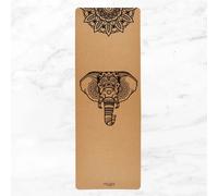 Tapis de yoga en liège extra larges Myga Elefant Marron 200x70 cm