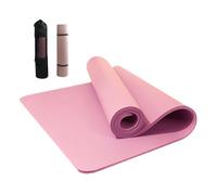 Tapis de yoga épais de 15 mm avec sac de rangement | Tapis de gym | Tapis d'exercice antidérapant pour la maison et le pilates | Extra épais absorbant les chocs Fitness avec sangle pour homme et femme
