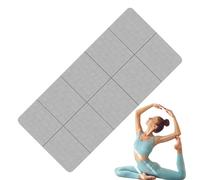 Tapis de yoga épais - Tapis de yoga antidérapant, tapis de sport de méditation pour hommes et femmes | Tapis d'entraînement de Pilates pliable pour le sol,