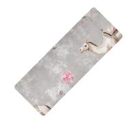 Tapis de yoga et de pilates imprimé gris camel western en caoutchouc naturel antidérapant, épais de 1 mm avec sac de yoga pour tapis tapete para ejercicio 180,3 x 66 cm pour homme