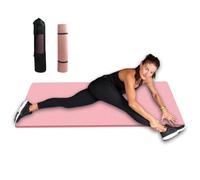 Tapis de yoga extra épais, 15 mm, équipement de remise en forme, avec absorption des chocs, tapis épais avec sac de rechange, pour femmes, entraînement à l'étirement de remise en forme, intérieur et