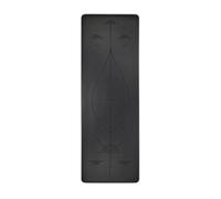 Myga Tapis de yoga pour l'alignement du lotus Extra large Noir 68x195 cm