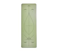 Tapis de yoga extra larges pour l'alignement du lotus Myga Vert 68x195 cm
