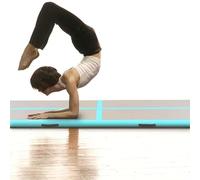 Tapis de yoga gonflable avec pompe 700 x 100 cm - Tissu PVC et PVC haute densité pour yoga et Pilates - Léger, robuste et peu encombrant - Idéal pour la maison ou le studio